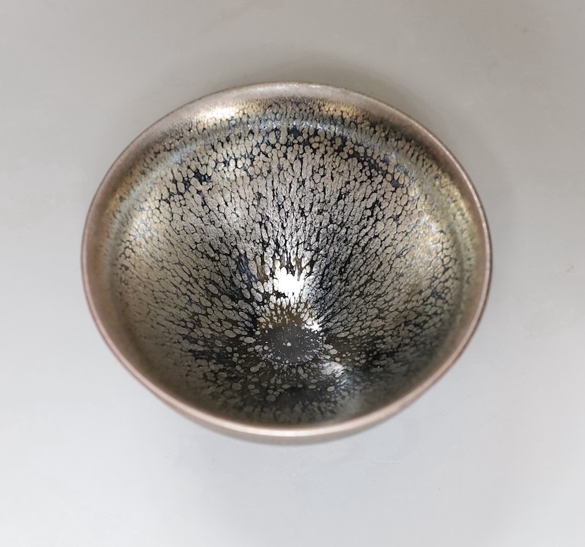 A Chinese high-fired bowl with marks to base - 7.5cm high